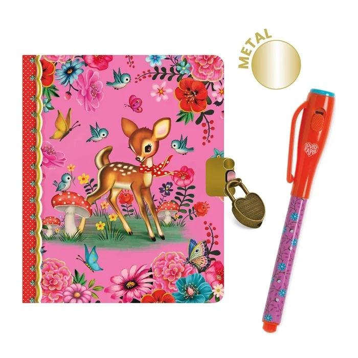 Carnet Secret Magique Fiona Djeco – Journal Intime avec Stylo Invisible