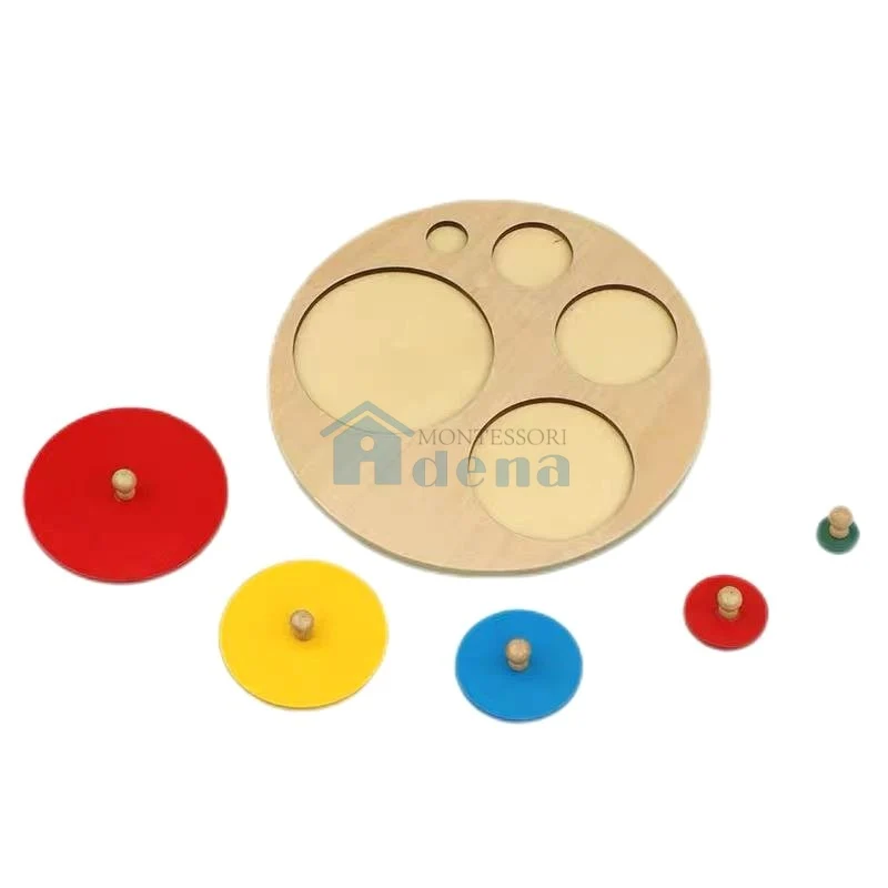 Adena Montessori Materials Circle Puzzle Infants and Toddlers