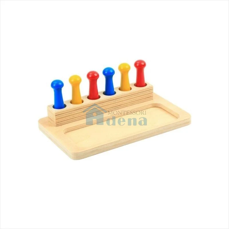 Adena Montessori Materials Small Toddler Imbucare Peg Box