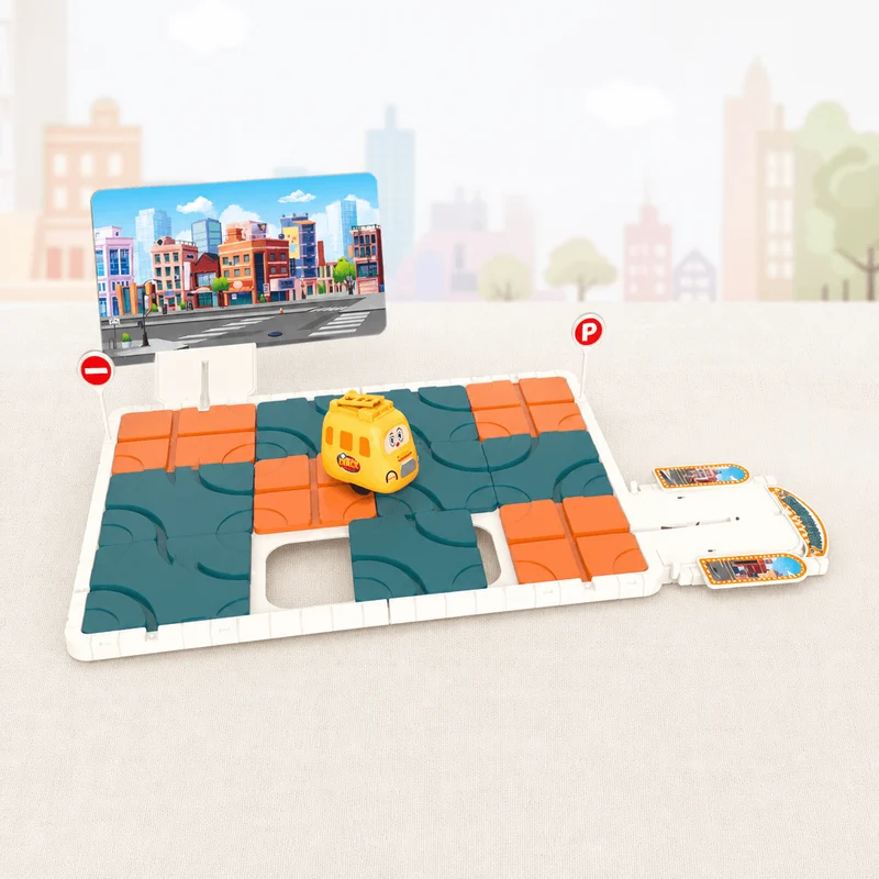 Sliding Track Maze Puzzle with Automatic Sensor Car