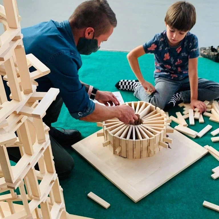 Planchettes de construction en bois pour jeux d’équilibre