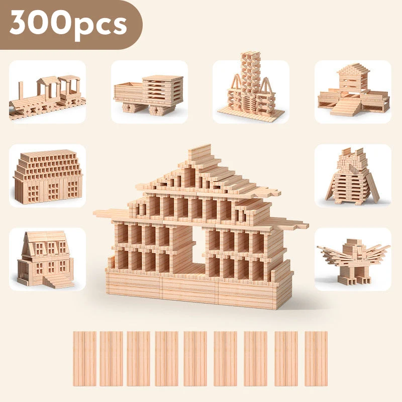 Planchettes de construction en bois pour jeux d’équilibre