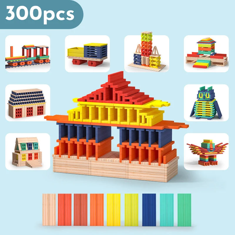 Planchettes de construction en bois pour jeux d’équilibre