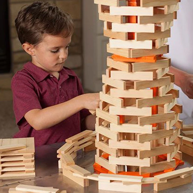 Planchettes de construction en bois pour jeux d’équilibre