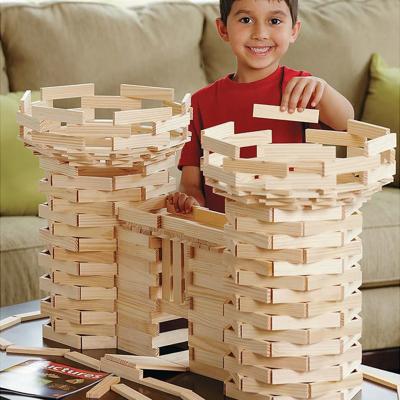 Planchettes de construction en bois pour jeux d’équilibre