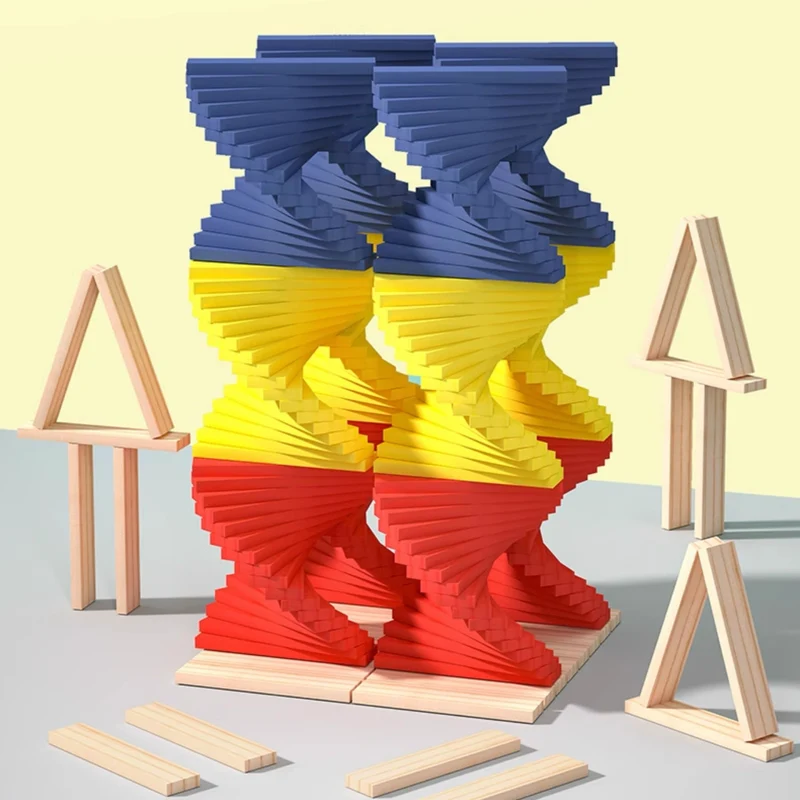 Planchettes de construction en bois pour jeux d’équilibre