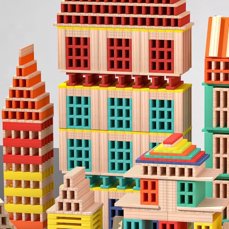 Planchettes de construction en bois pour jeux d’équilibre