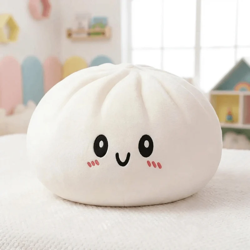Coussin peluche en forme de ravioli pour enfants – 25 cm