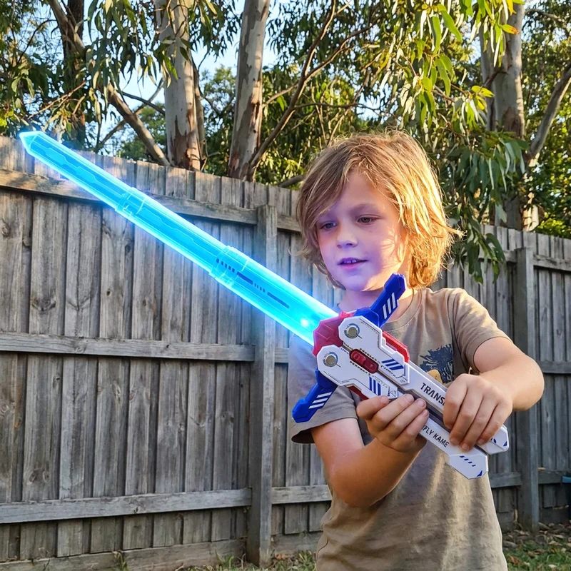Épée papillon télescopique lumineuse pour jeu d’imitation