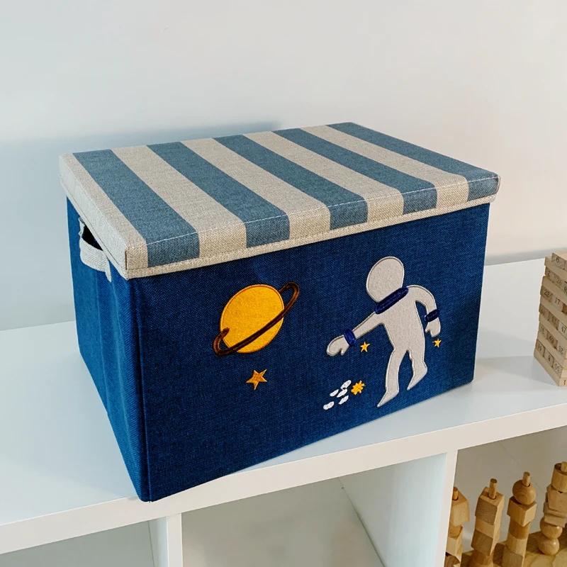 Lot de 6 boîtes de rangement pliables avec couvercle empilable