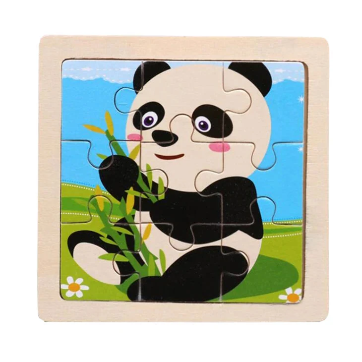 WoodLearner - Puzzle Éducatif en Bois | Motifs Animaux & Véhicules | Jeu Montessori Éducatif (3-6 ans)