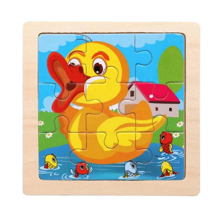 WoodLearner - Puzzle Éducatif en Bois | Motifs Animaux & Véhicules | Jeu Montessori Éducatif (3-6 ans)