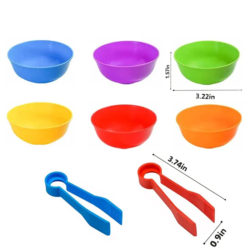 RainbowPlay™ - Jouet Montessori en Pompoms Arc-en-Ciel | Apprentissage Ludique et Sensoriel