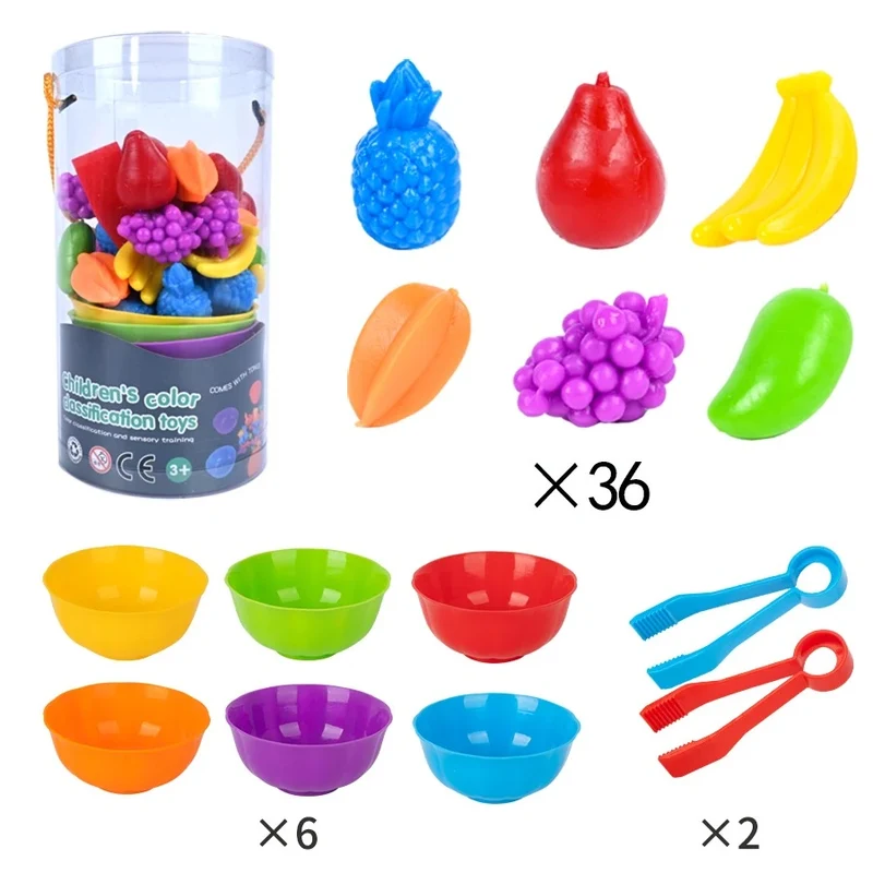 RainbowPlay™ - Jouet Montessori en Pompoms Arc-en-Ciel | Apprentissage Ludique et Sensoriel