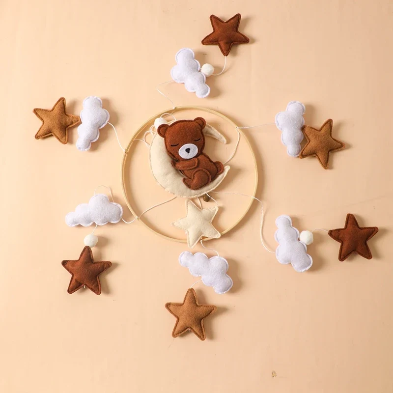 Mobile et Jouet de Naissance en Bois Montessori - Décoration et Eveil Sensoriel pour Bébé