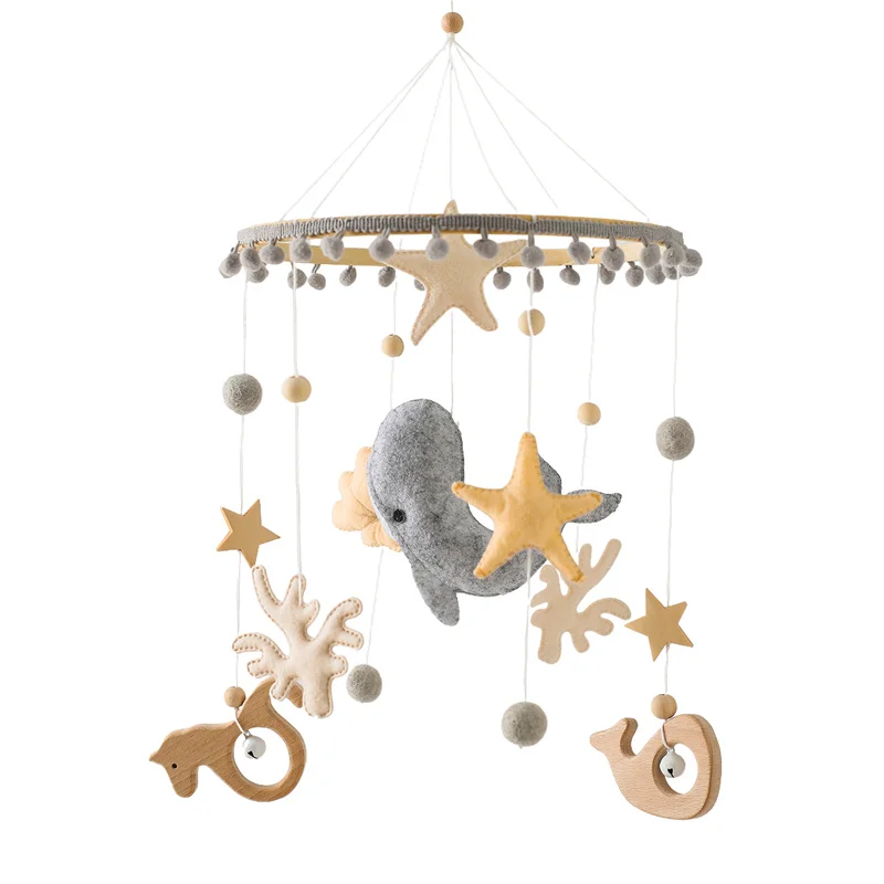 Mobile et Jouet de Naissance en Bois Montessori - Décoration et Eveil Sensoriel pour Bébé