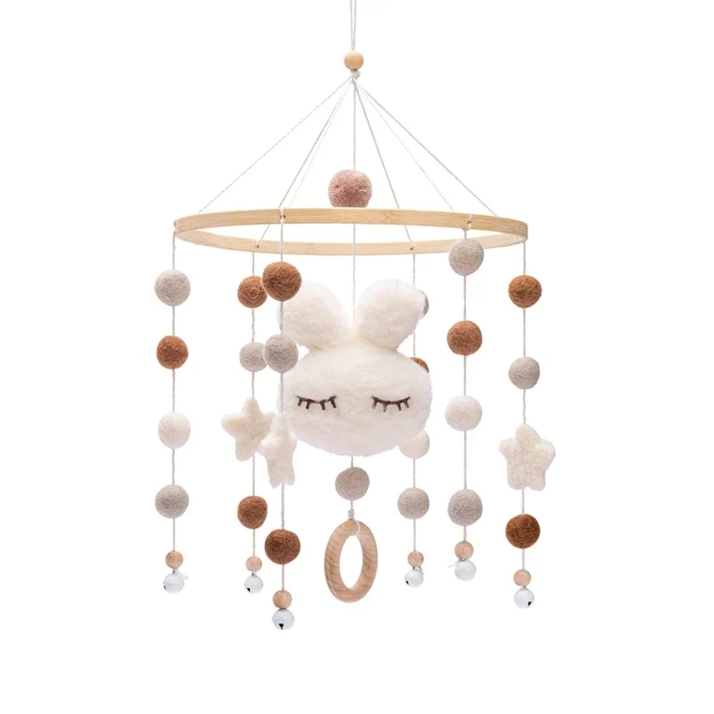Mobile et Jouet de Naissance en Bois Montessori - Décoration et Eveil Sensoriel pour Bébé