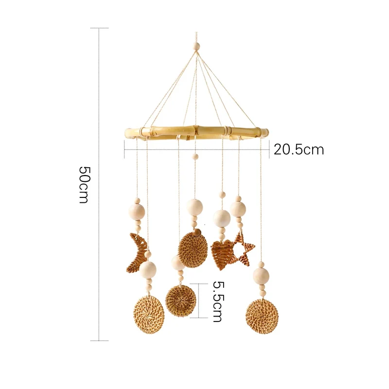 Mobile et Jouet de Naissance en Bois Montessori - Décoration et Eveil Sensoriel pour Bébé