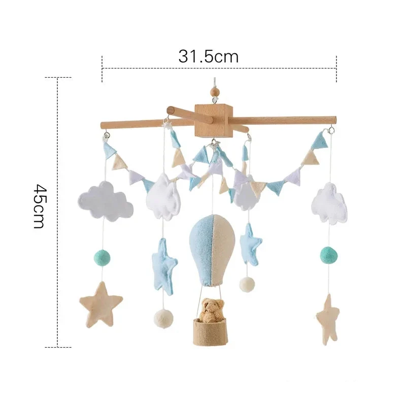 Mobile et Jouet de Naissance en Bois Montessori - Décoration et Eveil Sensoriel pour Bébé