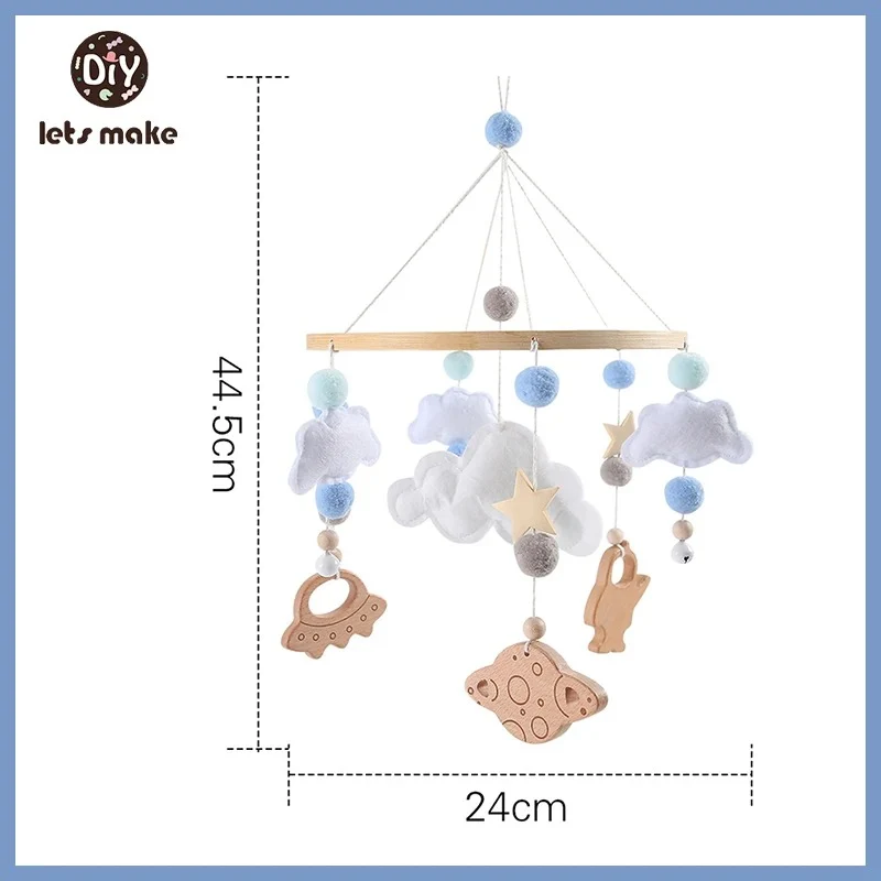 Mobile et Jouet de Naissance en Bois Montessori - Décoration et Eveil Sensoriel pour Bébé