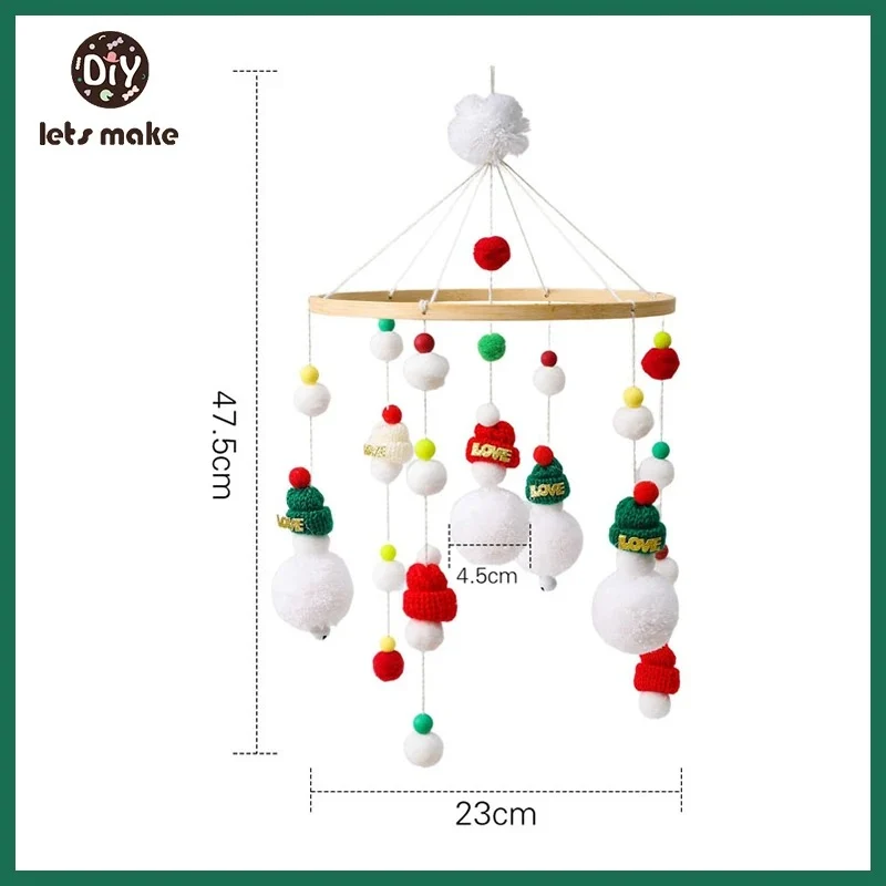 Mobile et Jouet de Naissance en Bois Montessori - Décoration et Eveil Sensoriel pour Bébé
