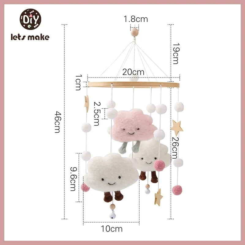 Mobile et Jouet de Naissance en Bois Montessori - Décoration et Eveil Sensoriel pour Bébé