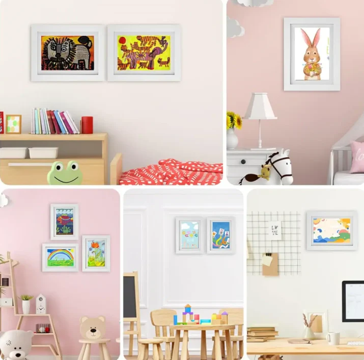Cadre pour Dessins d'Enfants | Stockez et Exposez jusqu'à 150 Œuvres | Format A4
