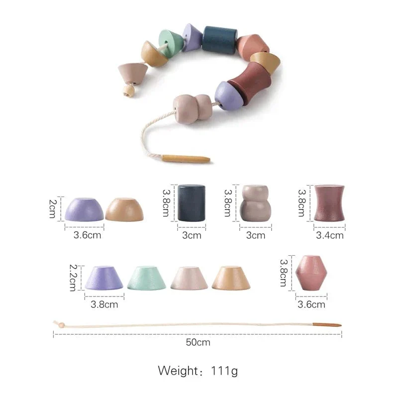 Jeu d'équilibre en bois Montessori avec blocs animaux pour enfants