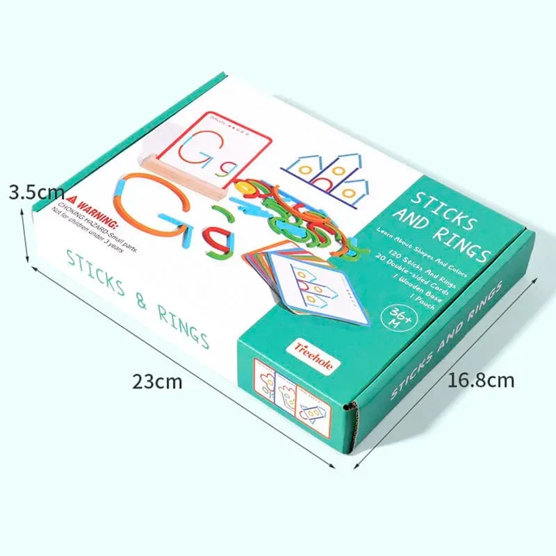 Puzzle en Bois Montessori : Jeu d'Intelligence Créative pour Enfants de 3 ans