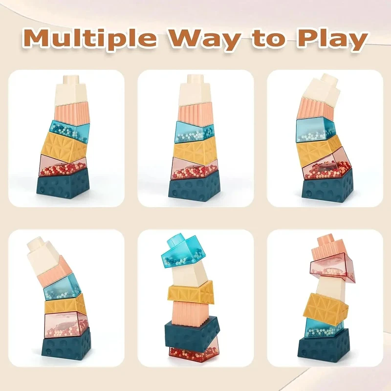 Jouets Montessori empilables pour bébé Montessori
