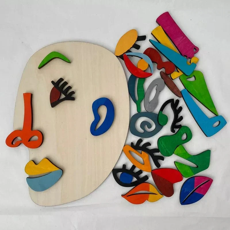 Puzzle Visage Artistique pour Enfants Montessori - Édition Spéciale