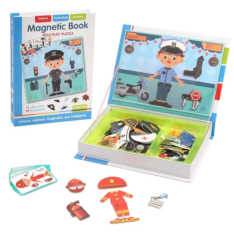 🧩 Puzzle Magnétique Métiers Montessori | Jeu Éducatif et Créatif