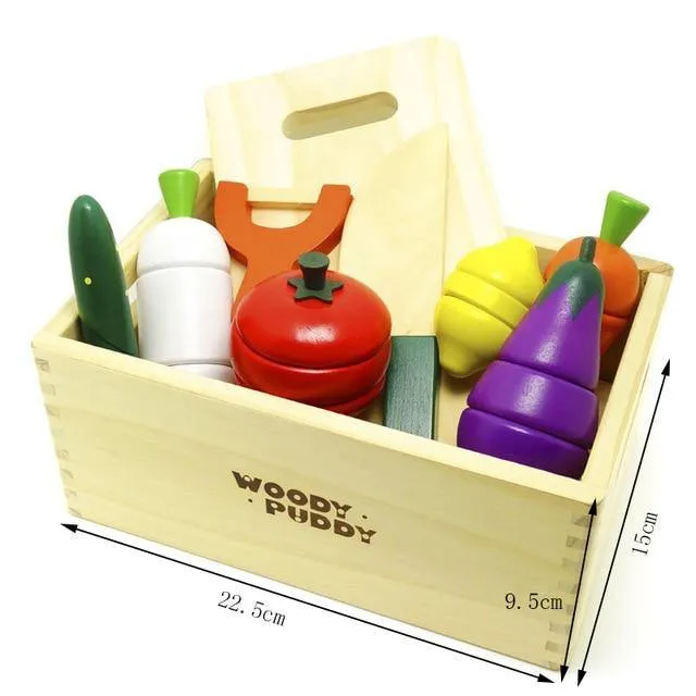 Jouet Fruits & Légumes en Bois Montessori