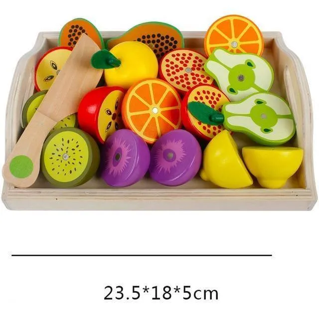 Jouet Fruits & Légumes en Bois Montessori