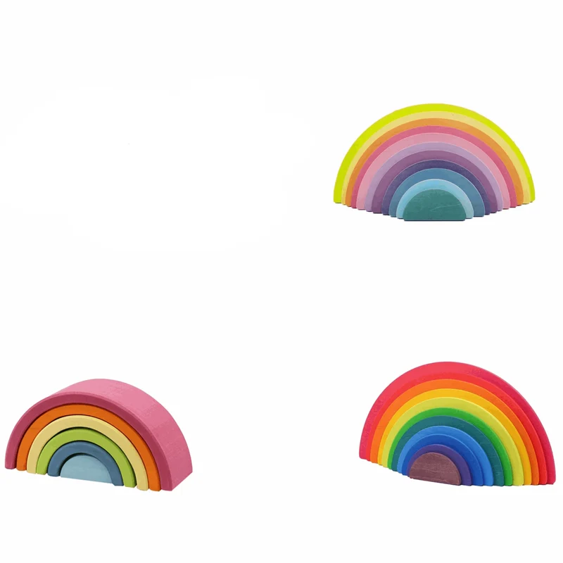 Arc-en-ciel Montessori en Bois Vivid Colors