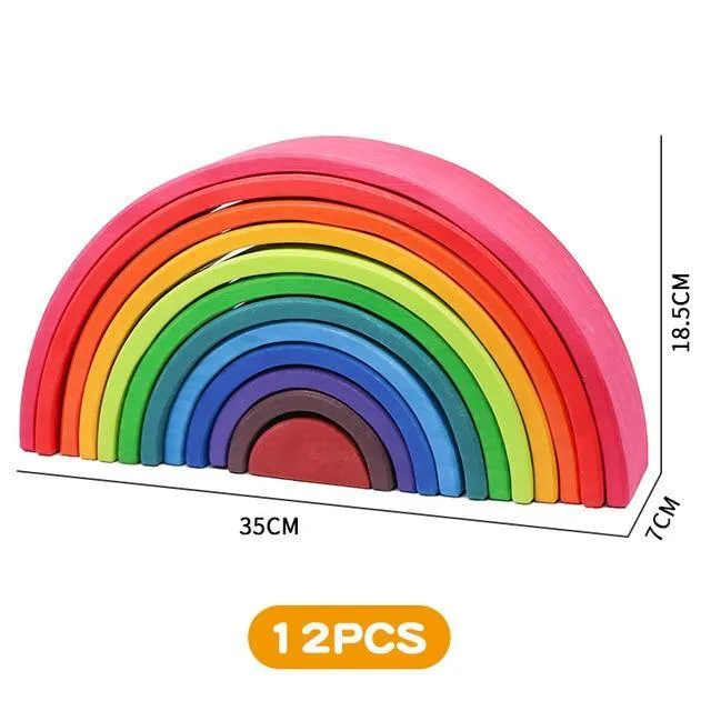 Arc-en-ciel Montessori en Bois Vivid Colors