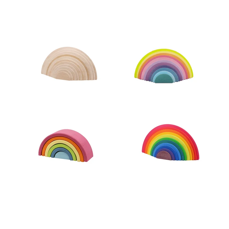 Arc-en-ciel Montessori en Bois Vivid Colors