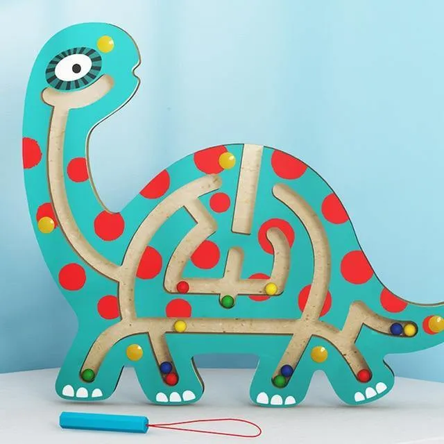 Labyrinthe en Bois Dinosaure Montessori - Dino Maze
