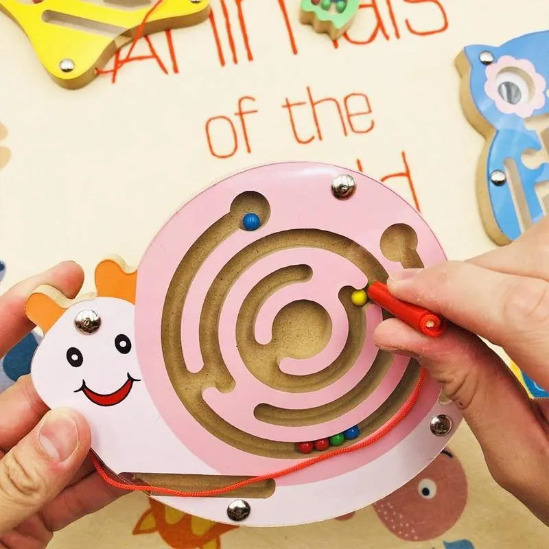 Labyrinthe Animalier Montessori en Bois