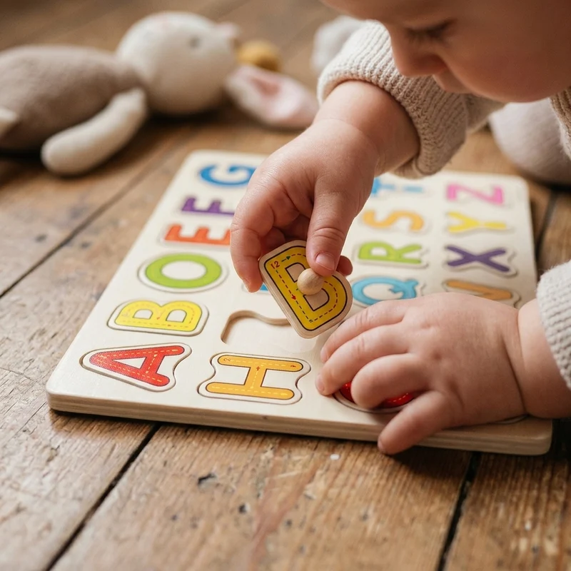 Plateau Alphabet Majuscule Montessori