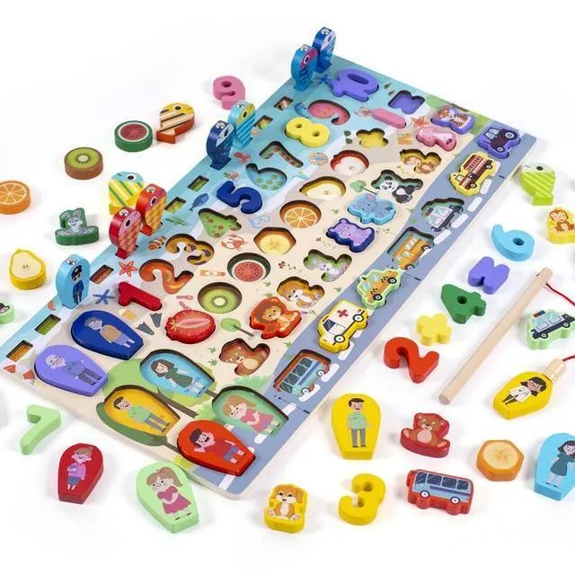 Puzzle Montessori Objets et Animaux Montessori - Collection Éducative