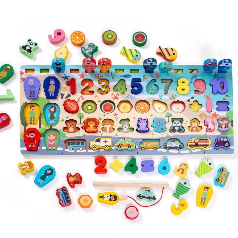Puzzle Montessori Objets et Animaux Montessori - Collection Éducative