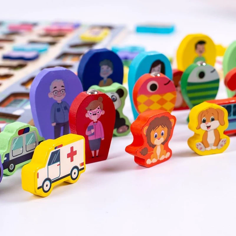 Puzzle Montessori Objets et Animaux Montessori - Collection Éducative