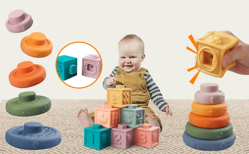 Jouets Sensoriels Montessori pour Bébés