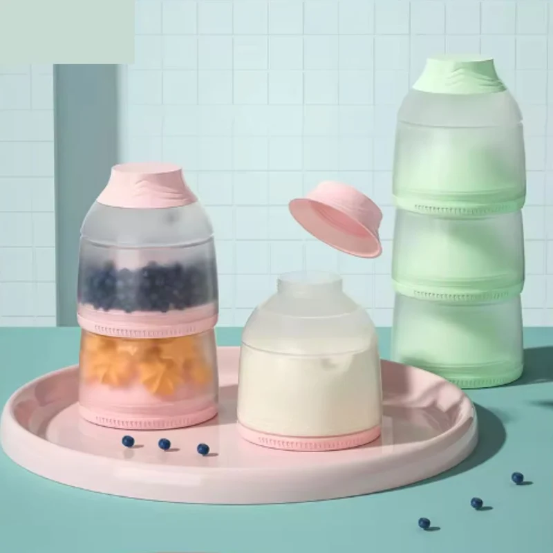 Doseur de Lait en Poudre Bébé Portable pour Snacks et Purée