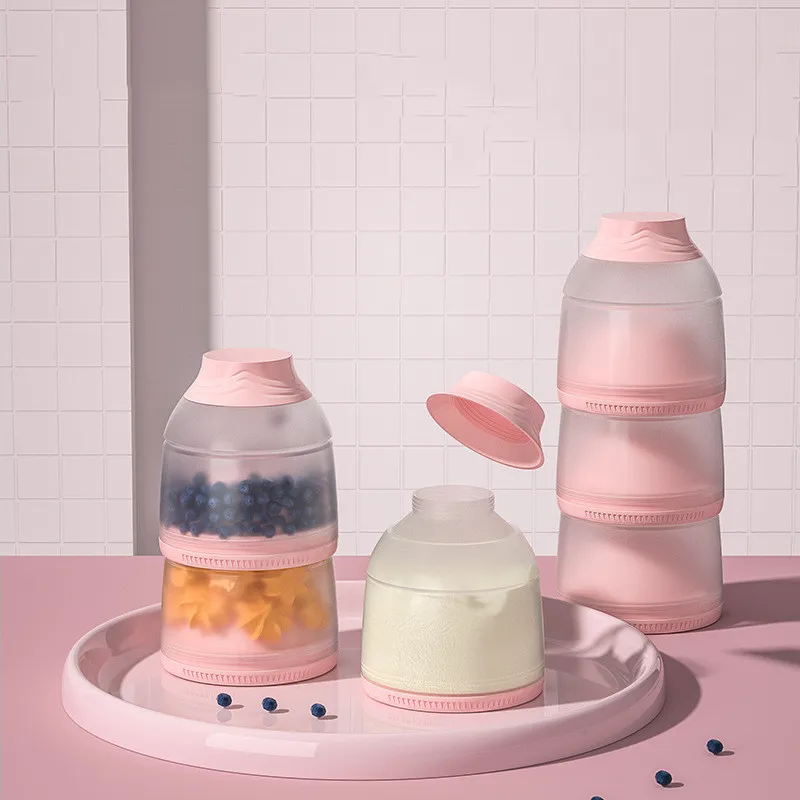 Doseur de Lait en Poudre Bébé Portable pour Snacks et Purée
