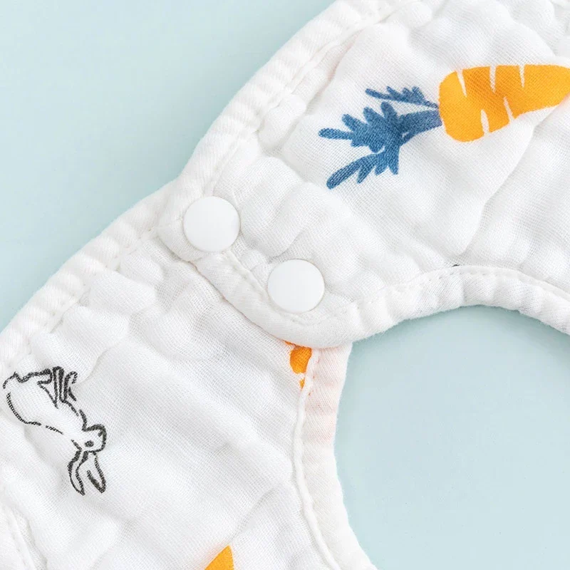 Lot de Bavoirs Bébé en Mousseline Douce et Absorbante