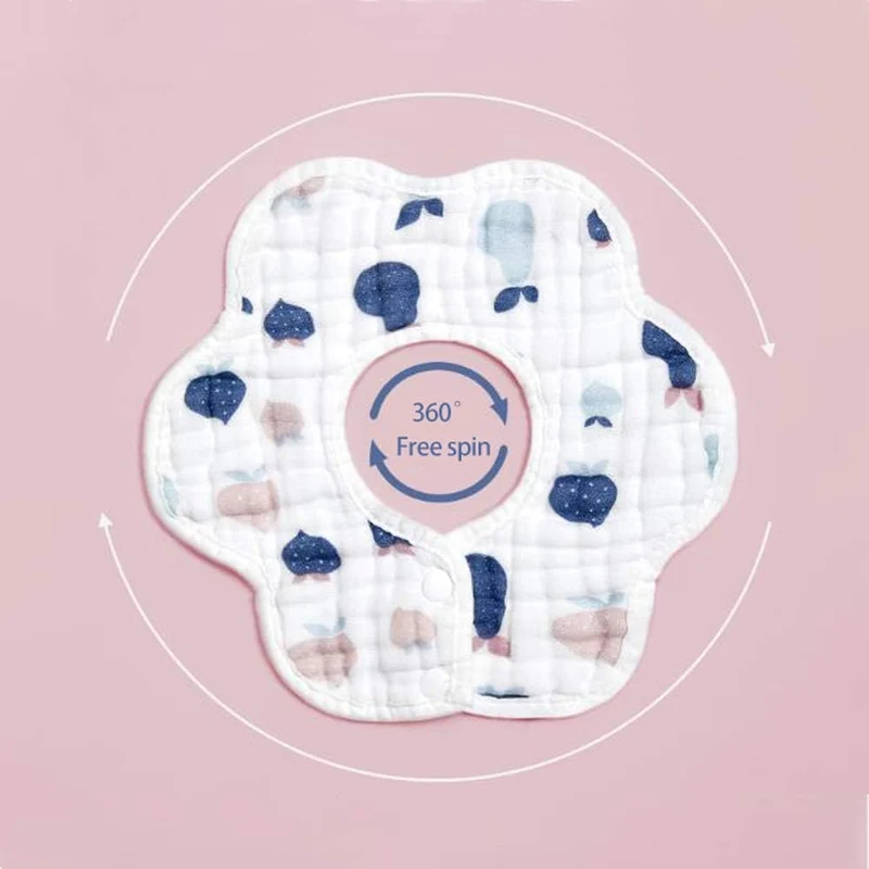 Lot de Bavoirs Bébé en Mousseline Douce et Absorbante