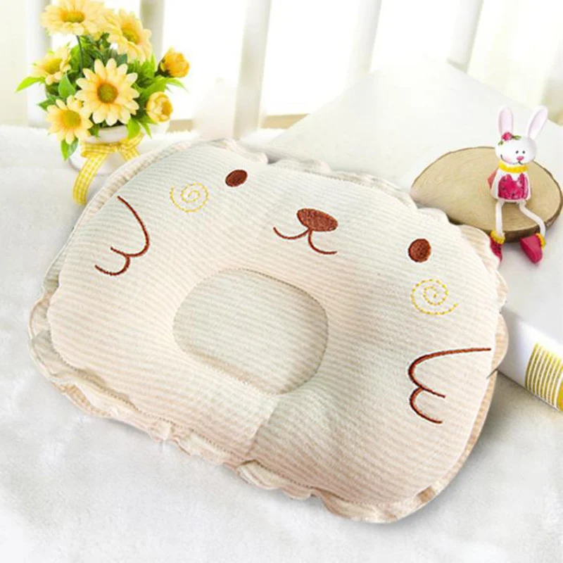Oreiller Orthopédique Bébé Anti Tête Plate avec Cavité