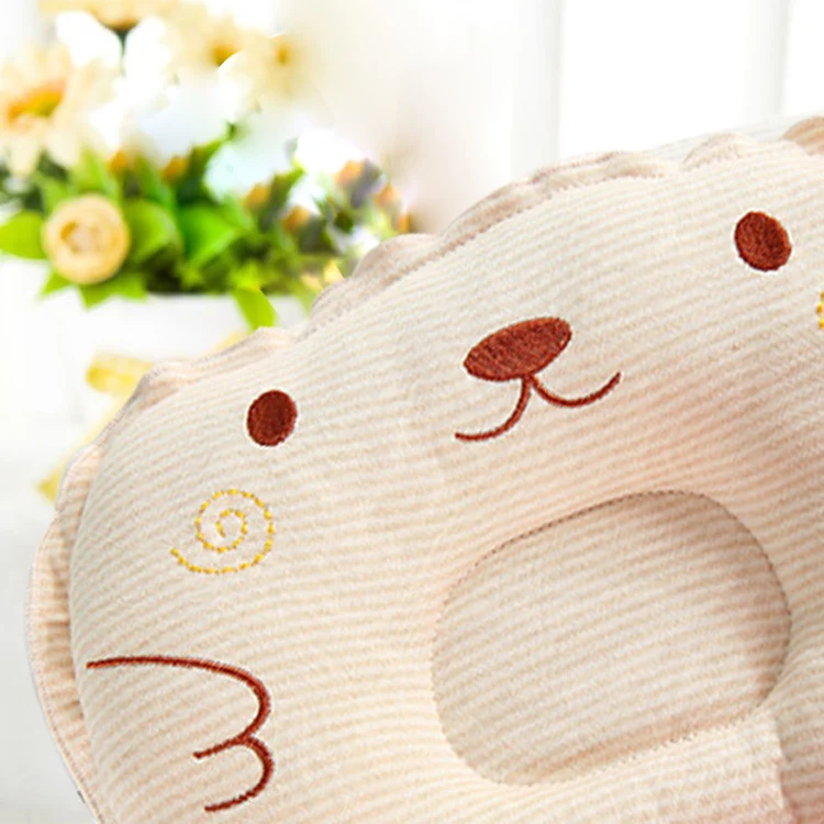 Oreiller Orthopédique Bébé Anti Tête Plate avec Cavité